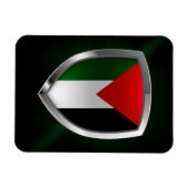 Palestine Metallic Emblem Magnet (Horizontal)
