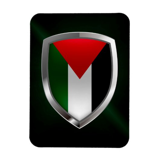 Palestine Metallic Emblem Magnet (Vertikal)