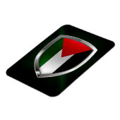 Palestine Metallic Emblem Magnet (Linke Seite)