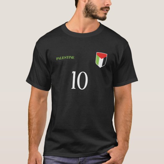 Palestine National Football Team Soccer Customize T-Shirt (Vorderseite)