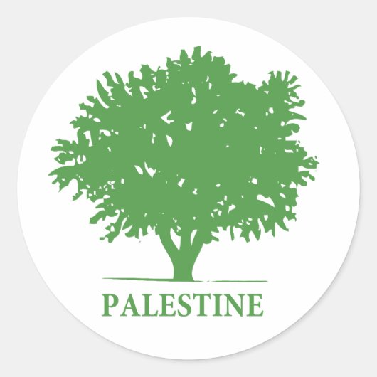 Palestine Olive Tree to Shirt Runder Aufkleber (Vorderseite)
