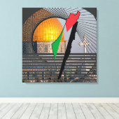 "Palestine Our Heimat" 24" x 24" Leinwanddruck (Insitu (Holzboden))