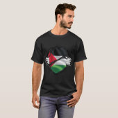 Palestine Pure Roots Flag Black T-Shirt (Vorne ganz)