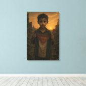 Palestine Resilience Canvas Print Leinwanddruck (Insitu (Holzboden))