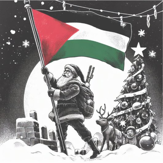 PALESTINE SANTA STIKCER AUFKLEBER (Vorderseite)