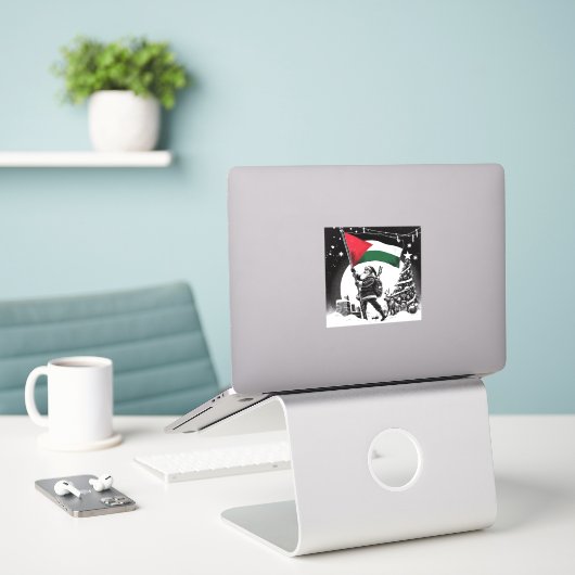PALESTINE SANTA STIKCER AUFKLEBER (Laptop auf Schreibtisch)
