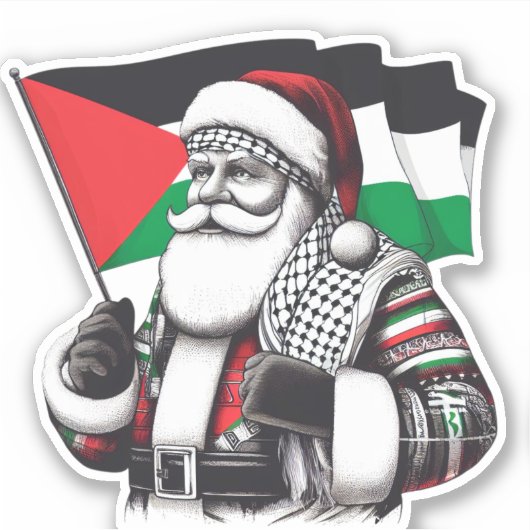 PALESTINE SANTA STIKCER AUFKLEBER (Vorderseite)