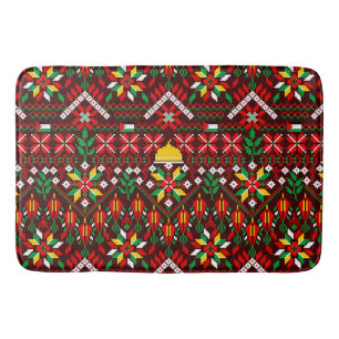Palestine Tatreez Traditionelle Stickerei Badematte