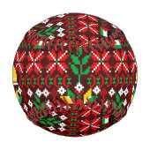 Palestine Tatreez Traditionelle Stickerei Baseball (Rückseite)