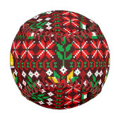 Palestine Tatreez Traditionelle Stickerei Baseball (Vorderseite)