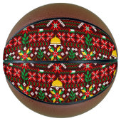 Palestine Tatreez Traditionelle Stickerei Basketball (Vorderseite)