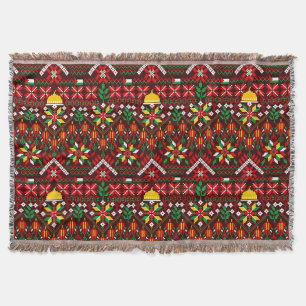 Palestine Tatreez Traditionelle Stickerei Decke