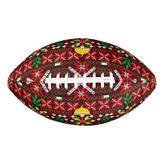 Palestine Tatreez Traditionelle Stickerei Football (Vorderseite)