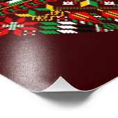 Palestine Tatreez Traditionelle Stickerei Fotodruck (Ecke)