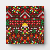 Palestine Tatreez Traditionelle Stickerei Fotoplatte (Vorderseite)