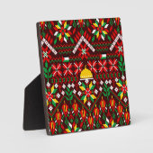 Palestine Tatreez Traditionelle Stickerei Fotoplatte (Vorderseite)