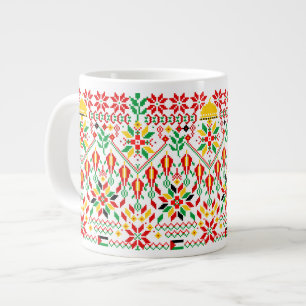 Palestine Tatreez Traditionelle Stickerei Jumbo-Tasse