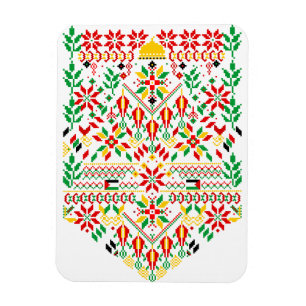 Palestine Tatreez Traditionelle Stickerei Magnet