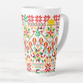 Palestine Tatreez Traditionelle Stickerei Milchtasse (Rechte Ecke)