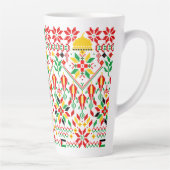 Palestine Tatreez Traditionelle Stickerei Milchtasse (Rechts)