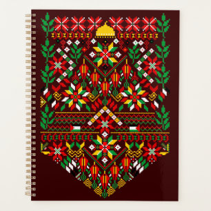 Palestine Tatreez Traditionelle Stickerei Planer