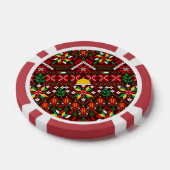 Palestine Tatreez Traditionelle Stickerei Pokerchips (Einzeln)