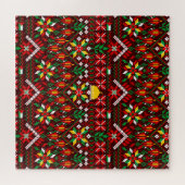 Palestine Tatreez Traditionelle Stickerei Puzzle (Horizontal)