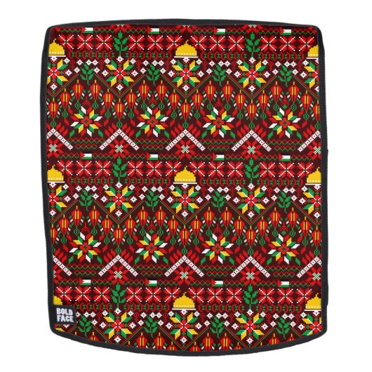 Palestine Tatreez Traditionelle Stickerei Rucksack (Abnehmbare Front)