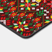 Palestine Tatreez Traditionelle Stickerei Schreibtischunterlage (Ecke)