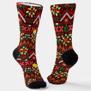 Palestine Tatreez Traditionelle Stickerei Socken