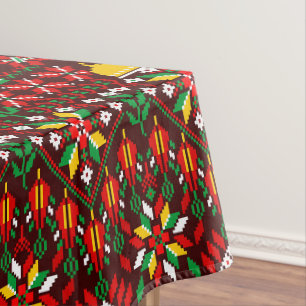 Palestine Tatreez Traditionelle Stickerei Tischdecke