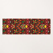 Palestine Tatreez Traditionelle Stickerei Yogamatte (Vorderseite (Horizontal))