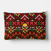 Palestine Tatreez Traditionelle Stickerei Zubehörtasche (Rückseite)