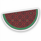 Palestine watermelon Embroidery red tatreez Aufkleber (Vorderseite)