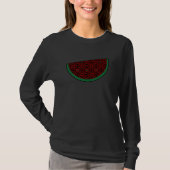 Palestine watermelon Embroidery red tatreez T-Shirt (Vorderseite)