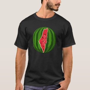 Palestine Watermelon Flag Map Freie Palästinenser. T-Shirt