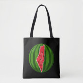 Palestine Watermelon Flag Map Freie Palästinenser Tasche (Vorderseite)