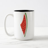 Palestine Watermelon Flag Map Freie Palästinenser. Zweifarbige Tasse (Links)