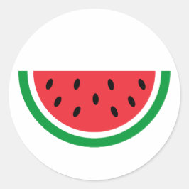 Palestine Watermelon Runder Aufkleber