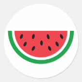 Palestine Watermelon Runder Aufkleber (Vorderseite)
