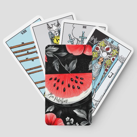 Palestine Watermelon Spielkarten (Rückseite)