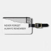 Palestine: We are Human, We are Equal Gepäckanhänger (Vorderseite horizontal)