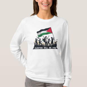 palestine wird frei, Palästina, Palästina-Flagge T-Shirt