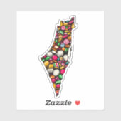 PALESTINE Zucker der Resistenz, schmecken Sie die Aufkleber (Blatt)