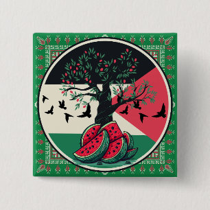 Palestinenkultur   Wassermelone Palestine, Oliven  Button