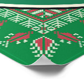 Palestinenkultur | Wassermelone Palestine, Oliven  Poster (Ecke)