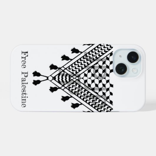 Palestinian Keffiyeh Pattern iPhone 15 Hülle (Rückseite (Horizontal))
