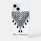Palestinian Keffiyeh Pattern iPhone 15 Hülle (Rückseite)