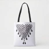 Palestinian Keffiyeh Tote Bag Tasche (Vorderseite)