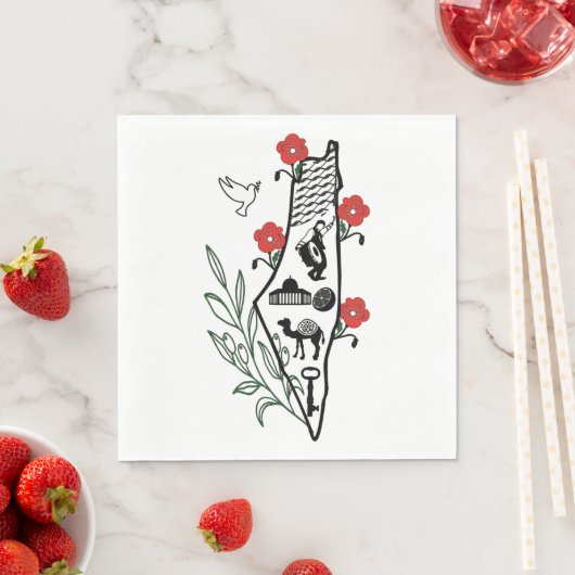 Palestinian Napkin Serviette (Beispiel)